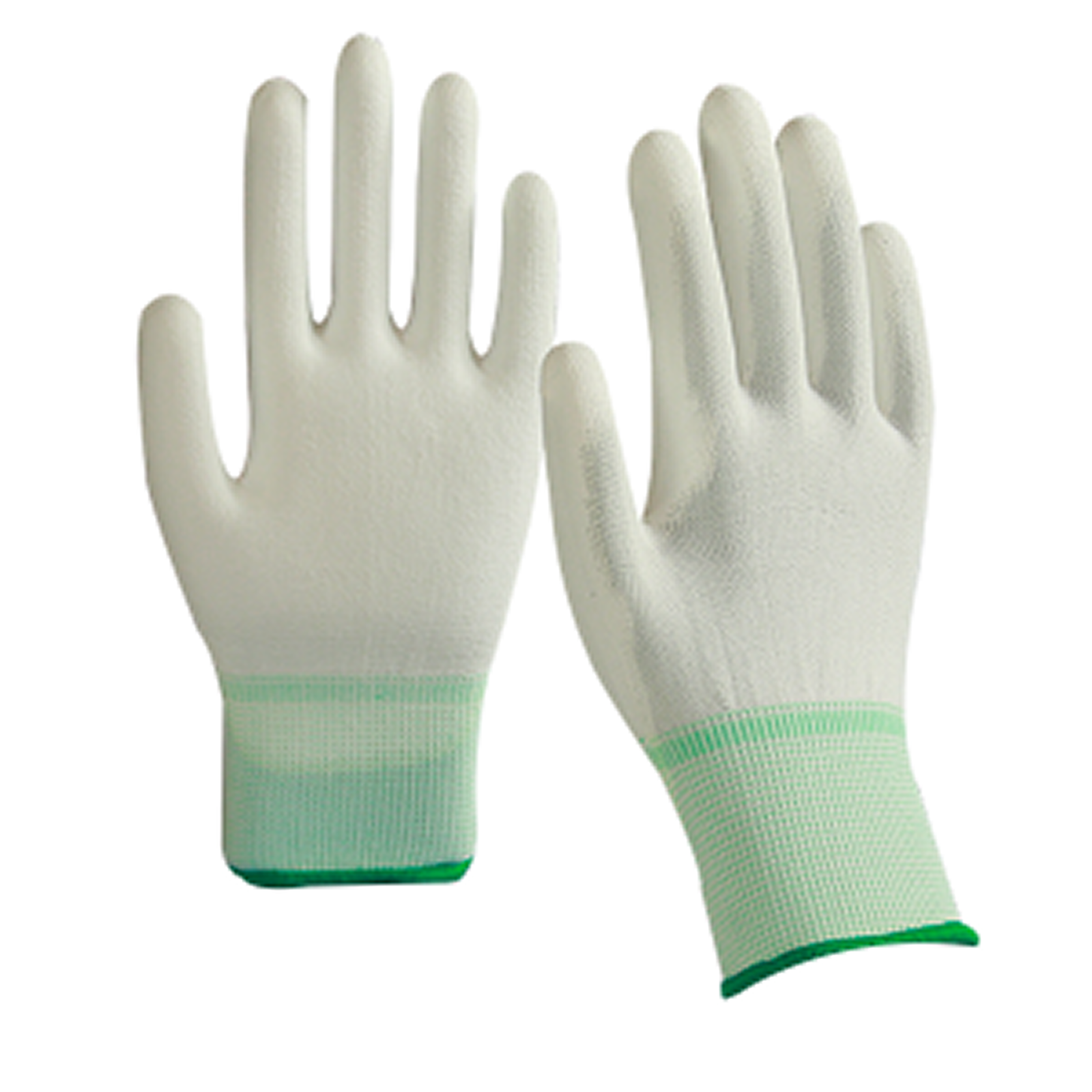 WHITE PU COATED GLOVES