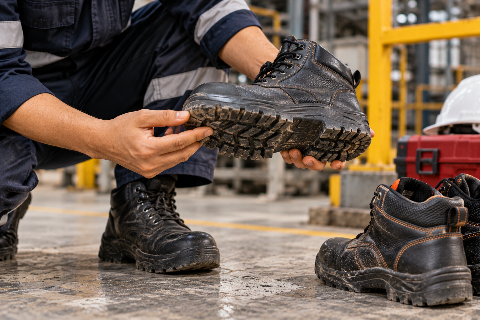 Kapan Sepatu Safety Harus Diganti Kenali Tanda Kerusakannya